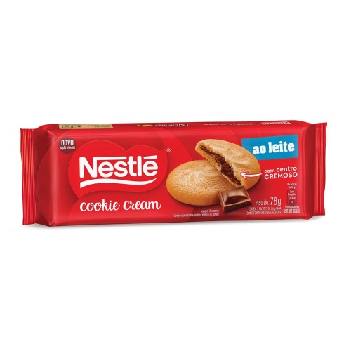 Cookie Nestlé Recheado ao Leite 78g