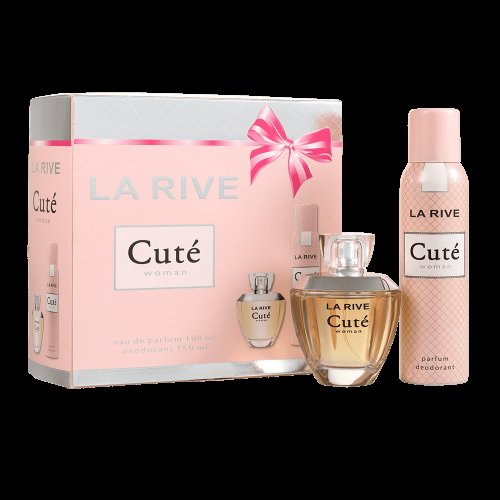 Perfume LA RIVE KIT CUTE FEM 100ML + DESOD150ML