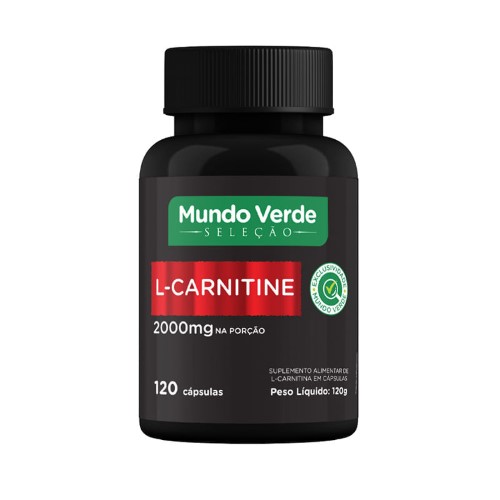 L-Carnitina Mundo Verde L-Carnitine 1000mg 120 Cápsulas