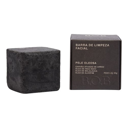 Barra de Limpeza Facial B.O.B. Pele Oleosa com 55g