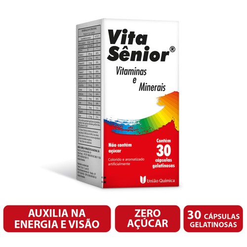 Suplemento Vitamínico Mineral Vita Sênior com 30 cápsulas