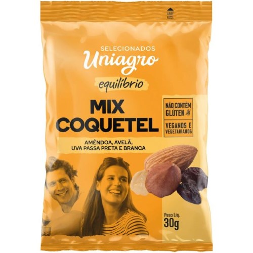 Mix Coquetel Snack Uniagro 30G