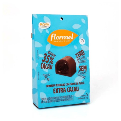 Flormel Bombom Rech Extra Cacau 90G