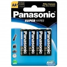 Pilha Panasonic Comum AA Pequena 1,5V com 4 Unidades