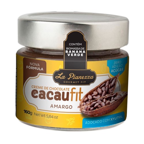 Creme De Chocolate Cacau Fit Amargo - La Pianezza - 160g