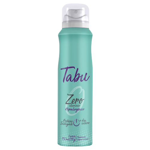 Desodorante Aerossol Tabu Zero Alumínio com 150ml