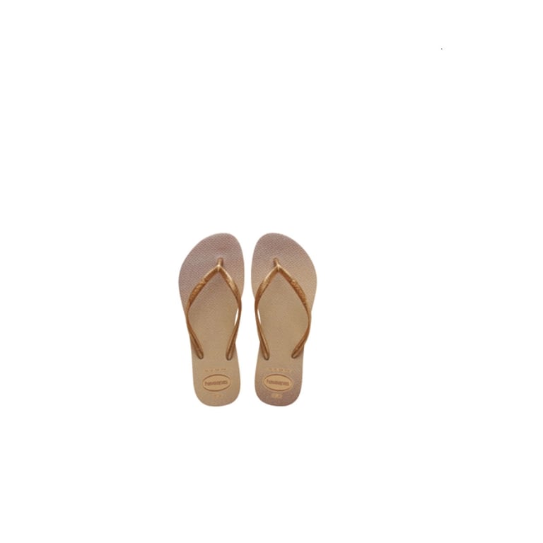 Sandália Havaianas Slim Gloss Dourado Tamanho 37/38 1 Par