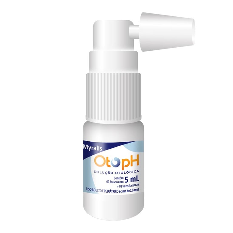 Otoph Solução Otológica Frasco 5ml + 1 Válvula Spray