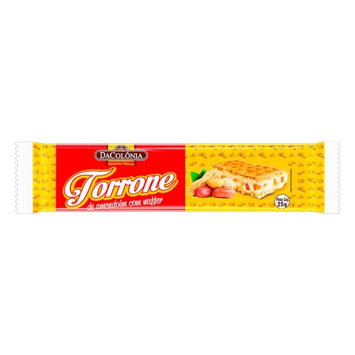 Torrone DaColônia Amendoim com Wafer 25g