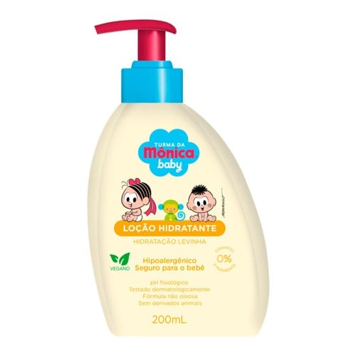 Loção Hidratante Turma da Mônica Baby Hidratação Levinha com 200ml