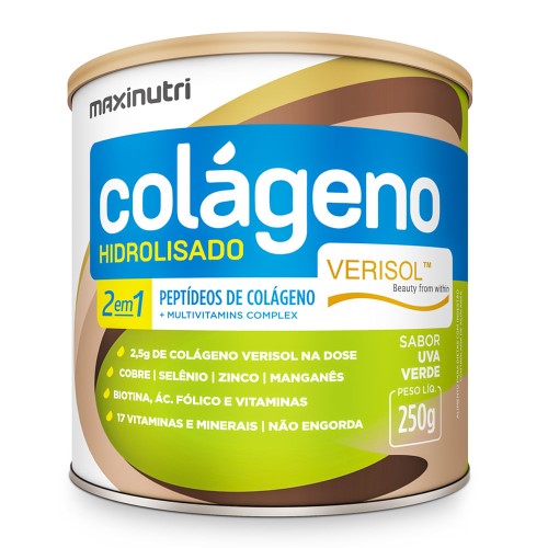 Colágeno Hidrolisado Maxinutri 2em1 Verisol Uva Verde 250g