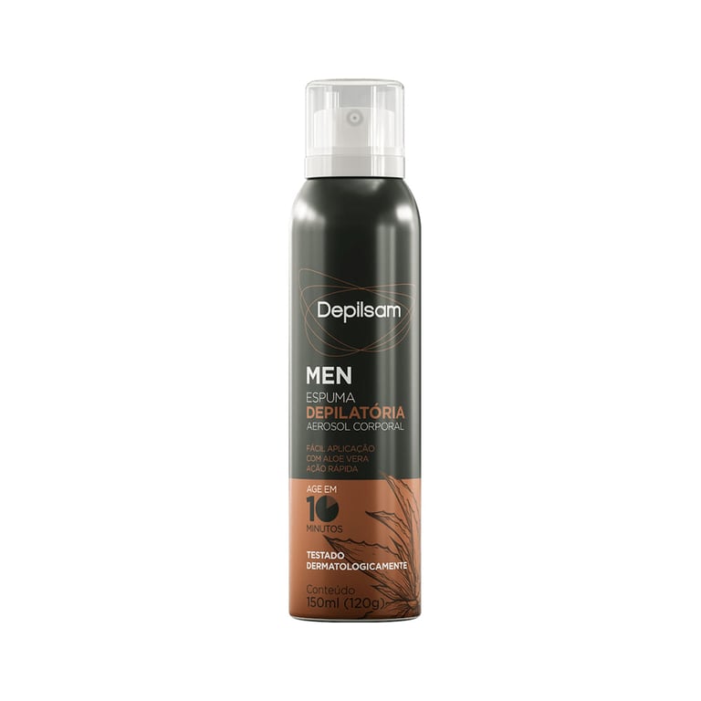 Spray Depilatório Depilsam Men Corpo Aerosol 150Ml