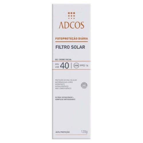 Protetor Solar Adcos FPS 40 Gel Creme 120g