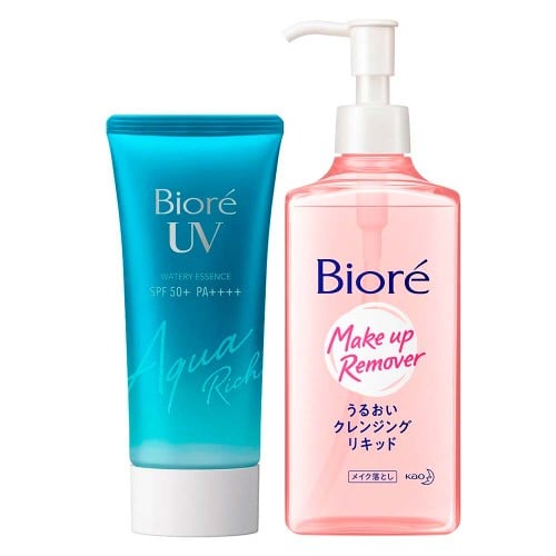 Bioré Uv Kit Protetor Solar Aqua Rich + Demaquilante Facial