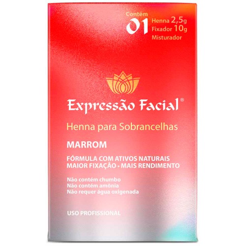 Henna Para Sobrancelhas Marrom Expressão Facial