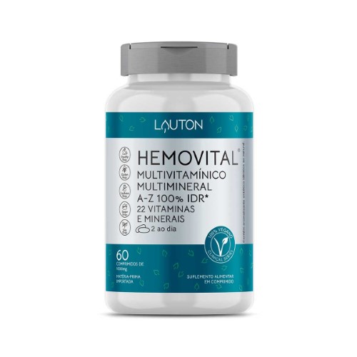 Suplemento Alimentar Hemovital Lauton 60 Comprimidos