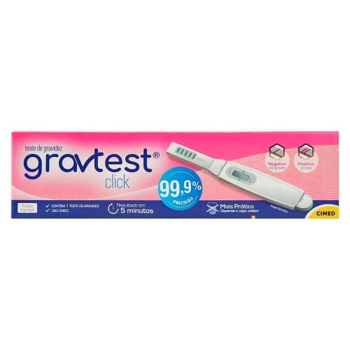 Teste de Gravidez Grav Teste Click Loprofar 1 Teste