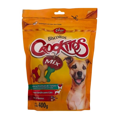 Biscoito para Cão Colosso Crockitos Mix com 400g