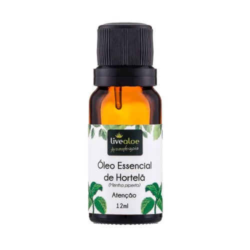 Óleo Essencial Natural de Hortelã 12ml – Livealoe