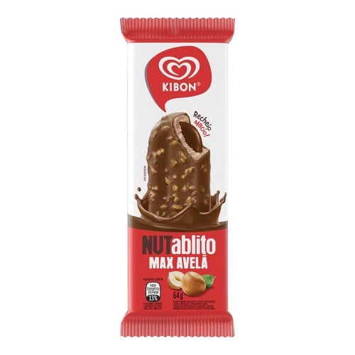 Picolé Kibon Nutablito Max Avelã 64g