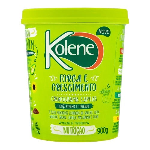 Máscara de Tratamento Kolene Força e Crescimento Nutrição com 900g