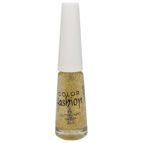 Esmalte Color Fashion Gliter Ouro