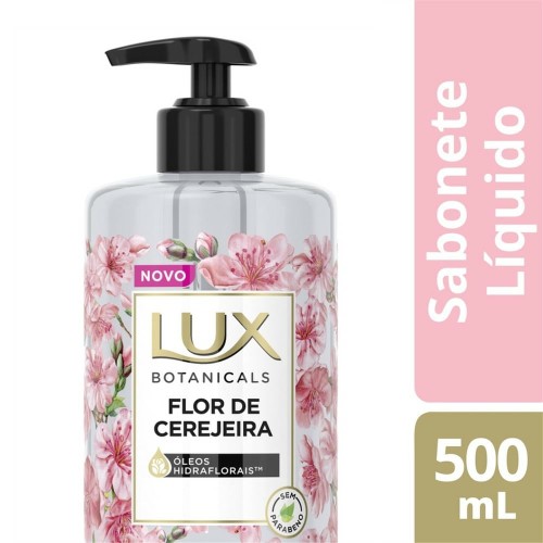 Sabonete Líquido para Mãos Lux Botanicals Flor de Cerejeira com 500ml