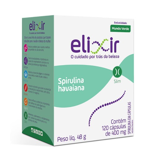 Spirulina Havaiana Elixir 120 cápsulas