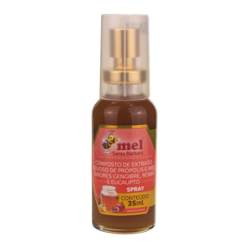 Composto de Mel e Extrato de Própolis Santa Bárbara Sabor Gengibre, Romã e Eucalipto Spray com 35ml