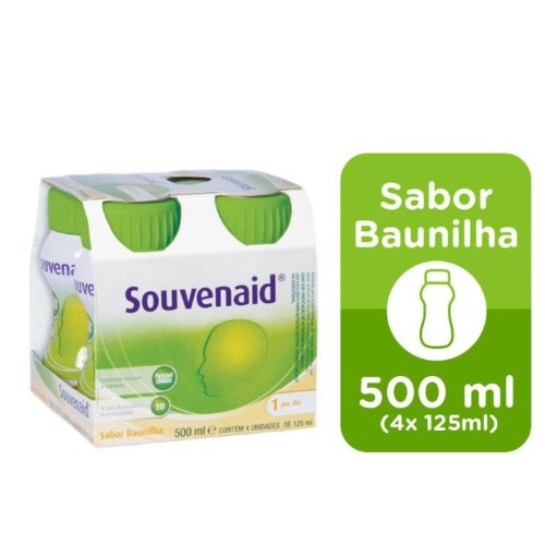 Souvenaid Danone Baunilha 125ml C/ 4 Unidades