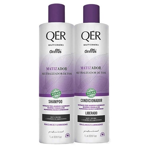 Griffus QÉR Beauty Cosmetics Matizador Kit Shampoo + Condicionador