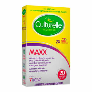 Probióticos Culturelle Maxx Suplemento Alimentar 7 Cápsulas