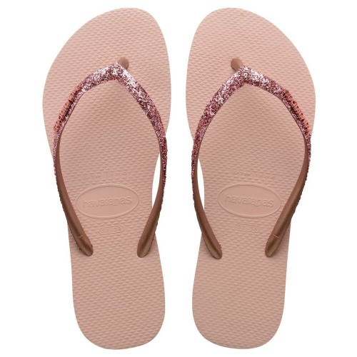 Sandálias Havaianas Slim Glitter II Rosa 35/36