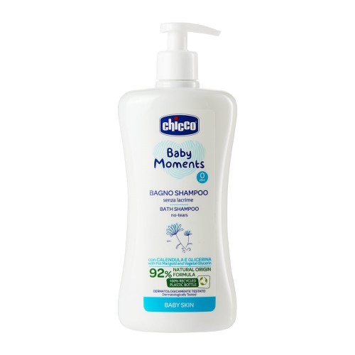 Sabonete Líquido Infantil Chicco Baby Moments Cabeça Aos Pés Sem Lagrimas 500ml