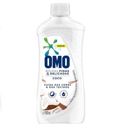 Sabão Líquido Omo Roupas Finas e Delicadas Coco 900ml