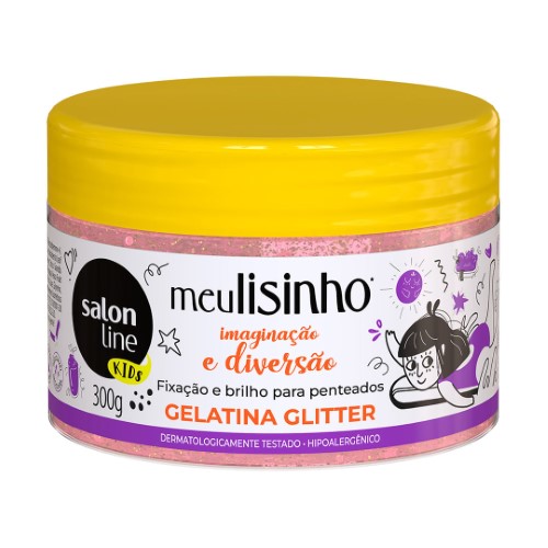 Gelatina Salon Line 300g Meu Liso Kids Glitter