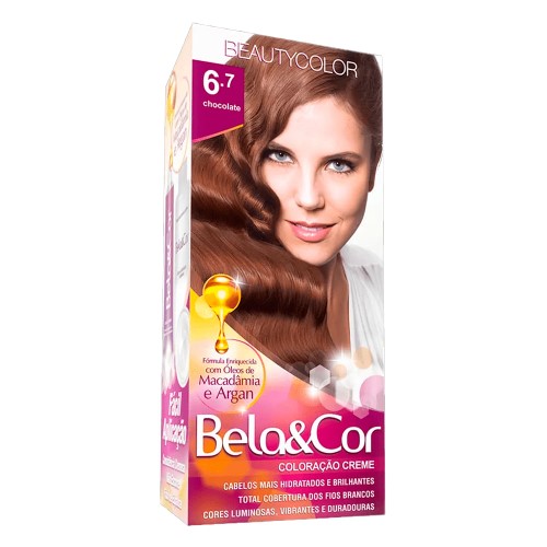 Coloração Permanente Beauty Color Bela&Cor Chocolate 6.7