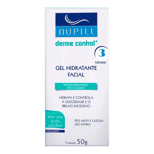 Gel Hidratante Facial Nupill Derme Control 50g