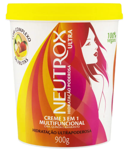 Creme De Tratamento 3 Em 1 Multifuncional Neutrox Hidratação Ultra Poderosa 900g