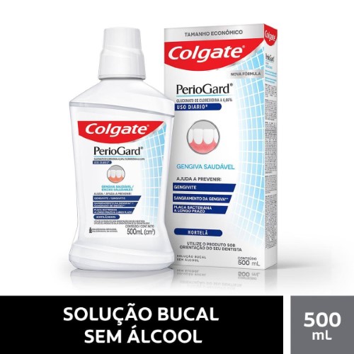 Exaguante Antisséptico Bucal Colgate Periogard Sem Álcool Uso Diário 500ml