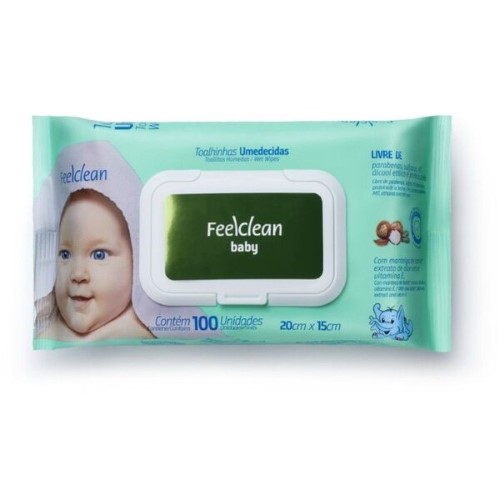 Toalha Umedecida FeelClean Baby 100 Unidades