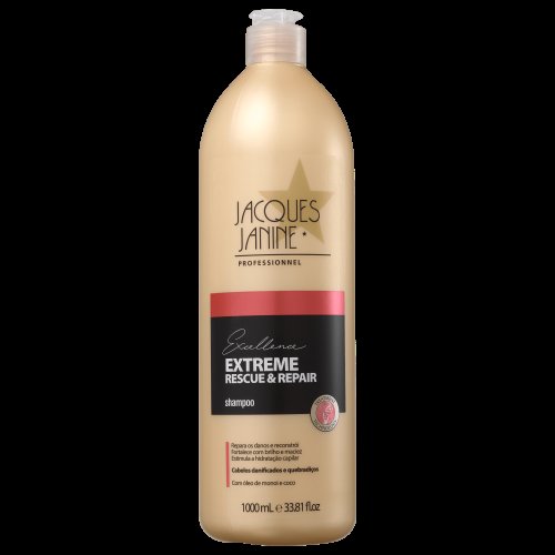 Shampoo Jacques Janine Extreme Rescue & Repair com 1000ml