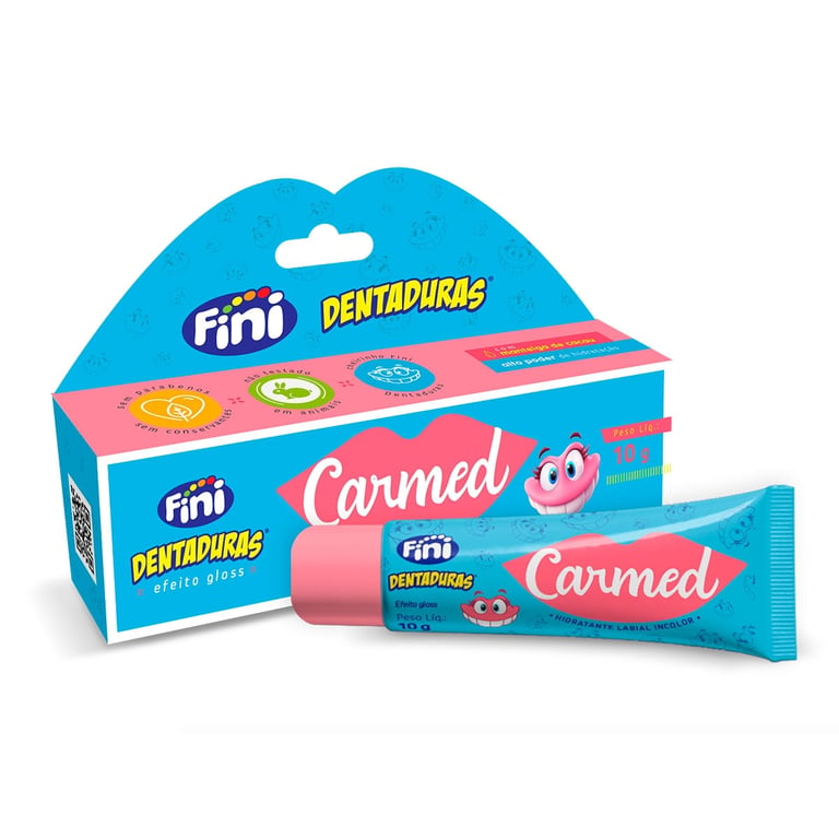 Hidratante Labial Carmed Fini Dentadura 10g