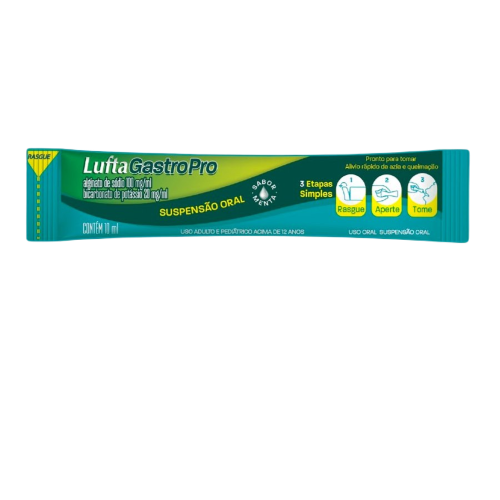 Antiácido LuftaGastroPro Sachê Líquido 10ml 