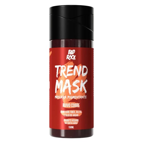 Máscara Pigmentante Bad Rock Trend Mask Ruivo Cobre 150ml