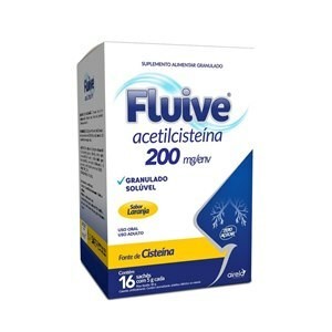 Fluive 200mg Sabor Laranja 16 sachês com 5g cada