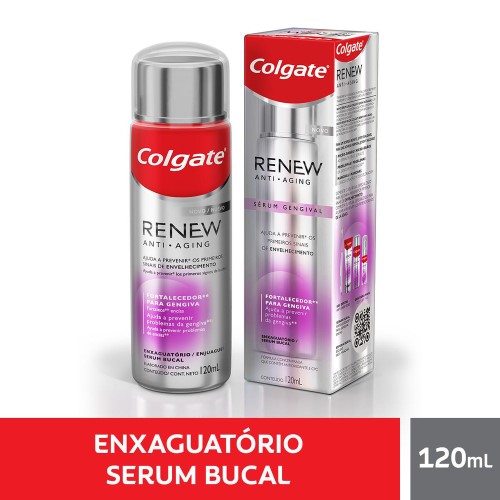 Enxaguatório Sérum Bucal Colgate Anti Aging Gengival 120ml