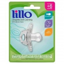 Chupeta Lillo Soft Calming Silicone Tamanho 2 +6 Meses Com 1 Unidade