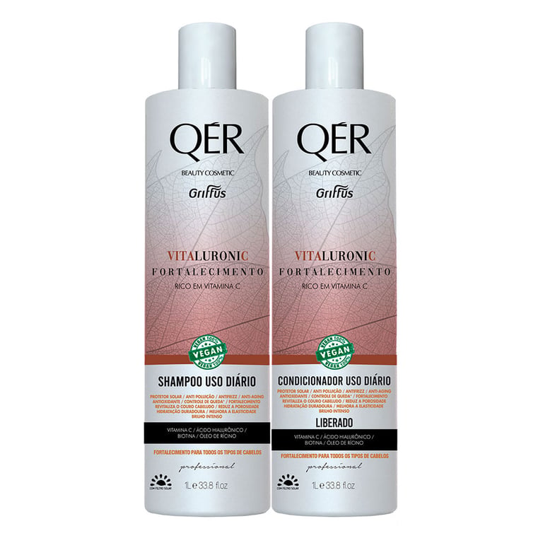 Griffus QÉR Beauty Cosmetics Vitaluronic Kit - Shampoo + Condicionador