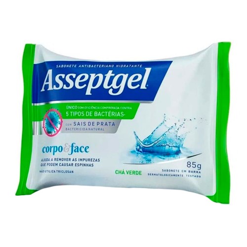 Sabonete Asseptgel Antibacteriano Chá Verde 85g